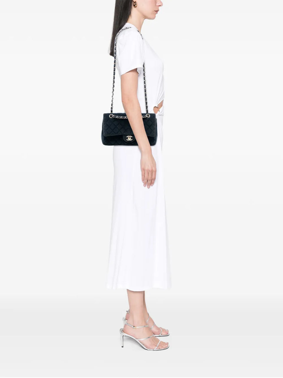2016-2017 Medium Classic Velvet Double Flap shoulder bag