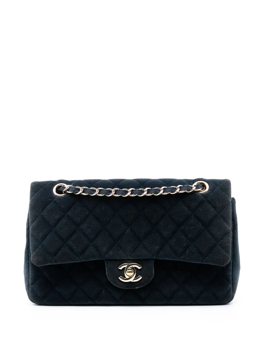 2016-2017 Medium Classic Velvet Double Flap shoulder bag