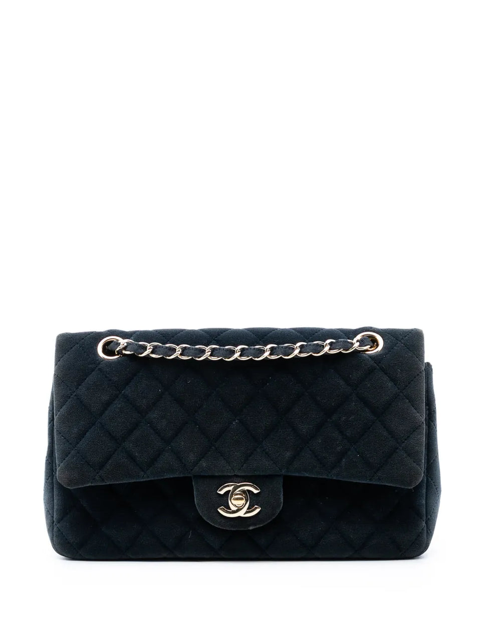 2016-2017 Medium Classic Velvet Double Flap shoulder bag