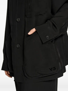 button-up front-pocket shirt