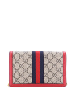 Queen Margaret Chain Wallet GG Coated Canvas Mini crossbody bag