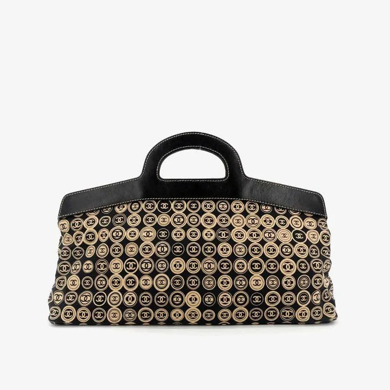 JS003 - CHANEL Navy Cotton Handbag