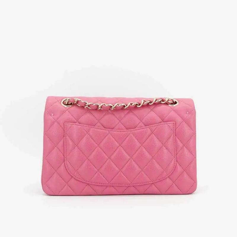 JQ922 - CHANEL Pink Caviar 23cm Double Flap Bag