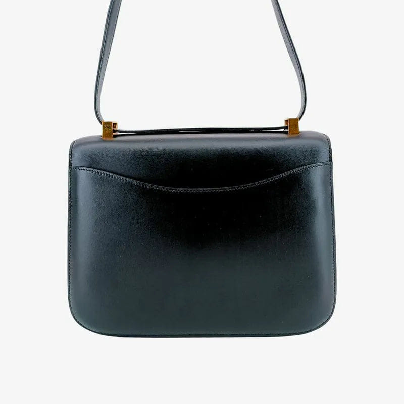 JT490 - HERMES Black x GHW Box Constance 23