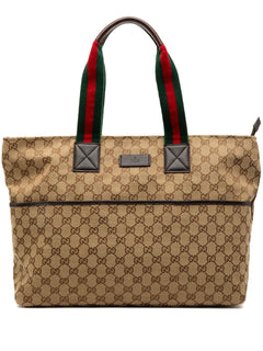 2000-2015 GG Canvas Web tote bag