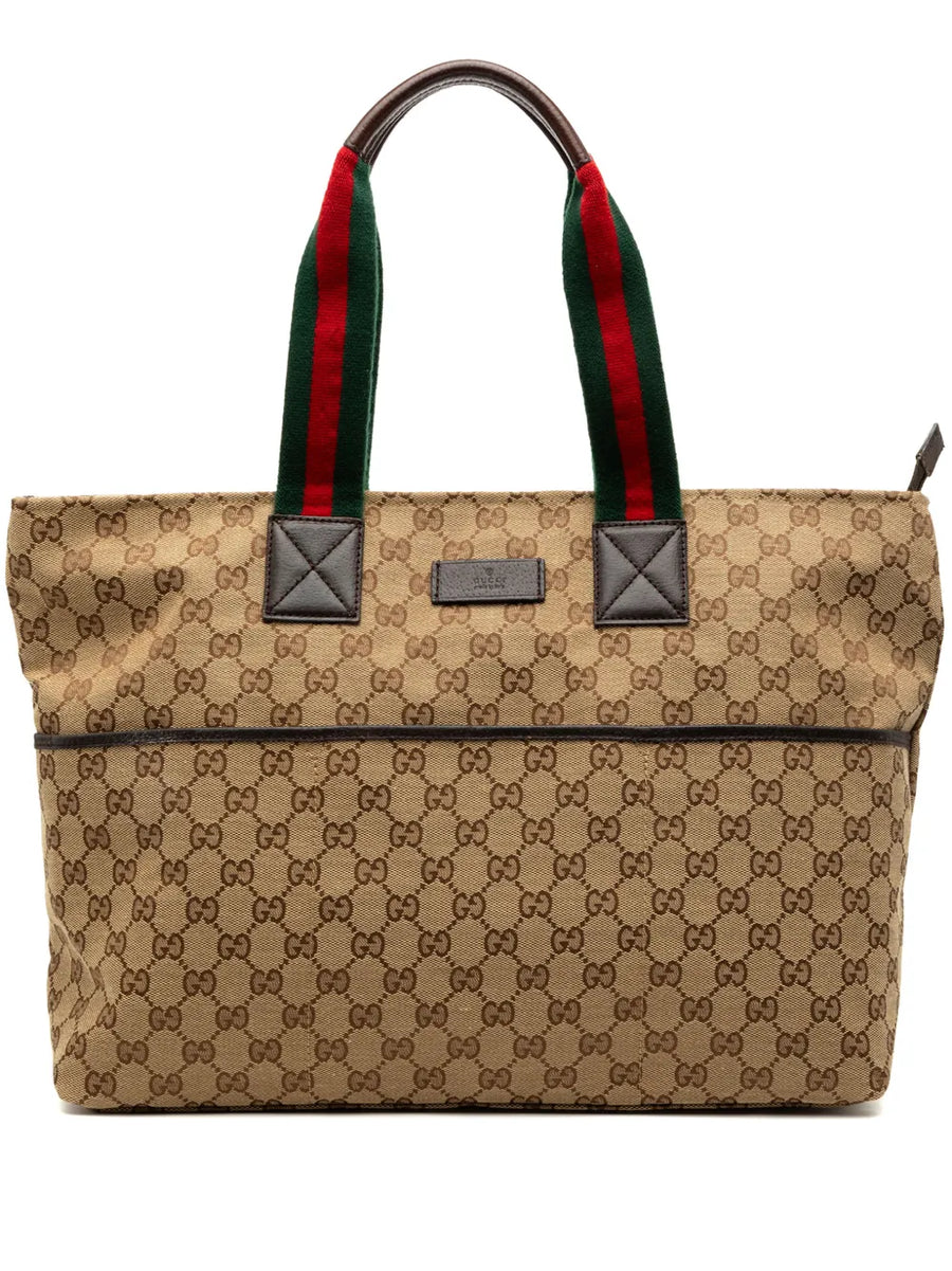 2000-2015 GG Canvas Web tote bag