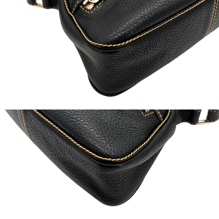 JAH226 - CHANEL Vintage Black Caviar Leather Handbag