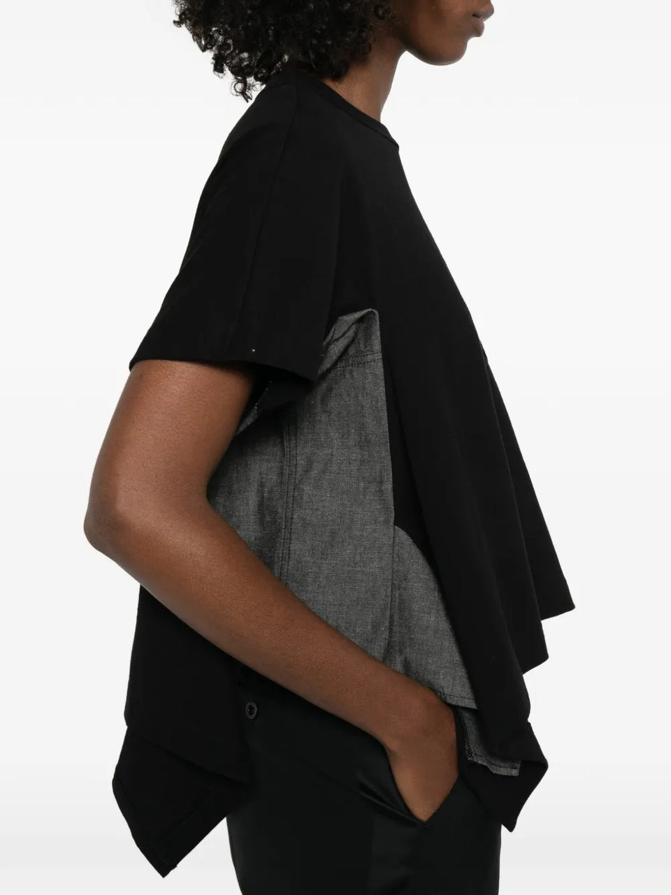 chest-pocket asymmetric T-Shirt