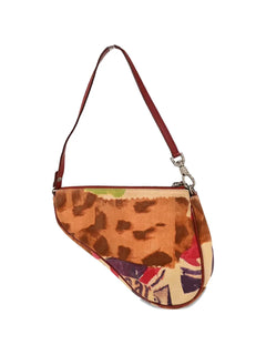 2003 print saddle shoulder bag