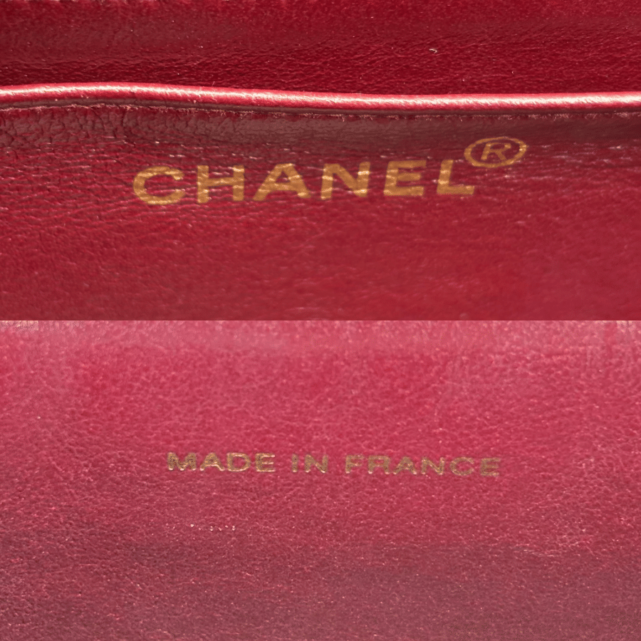 CS005 - CHANEL Vintage Black Lambskin CC Patent Snake Chain Flap Shoulder bag