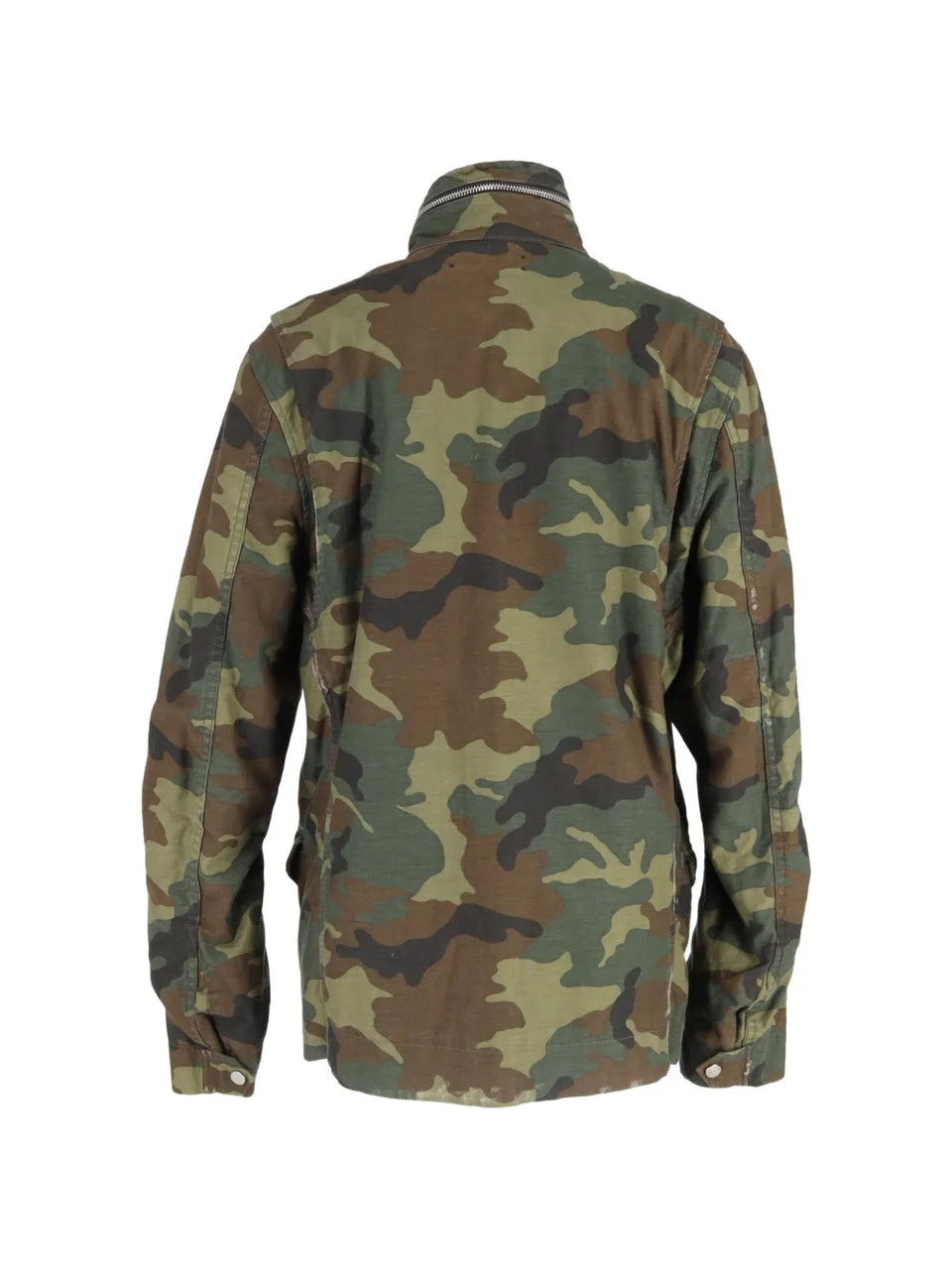 M-65 camouflage-print chest-pocket jacket