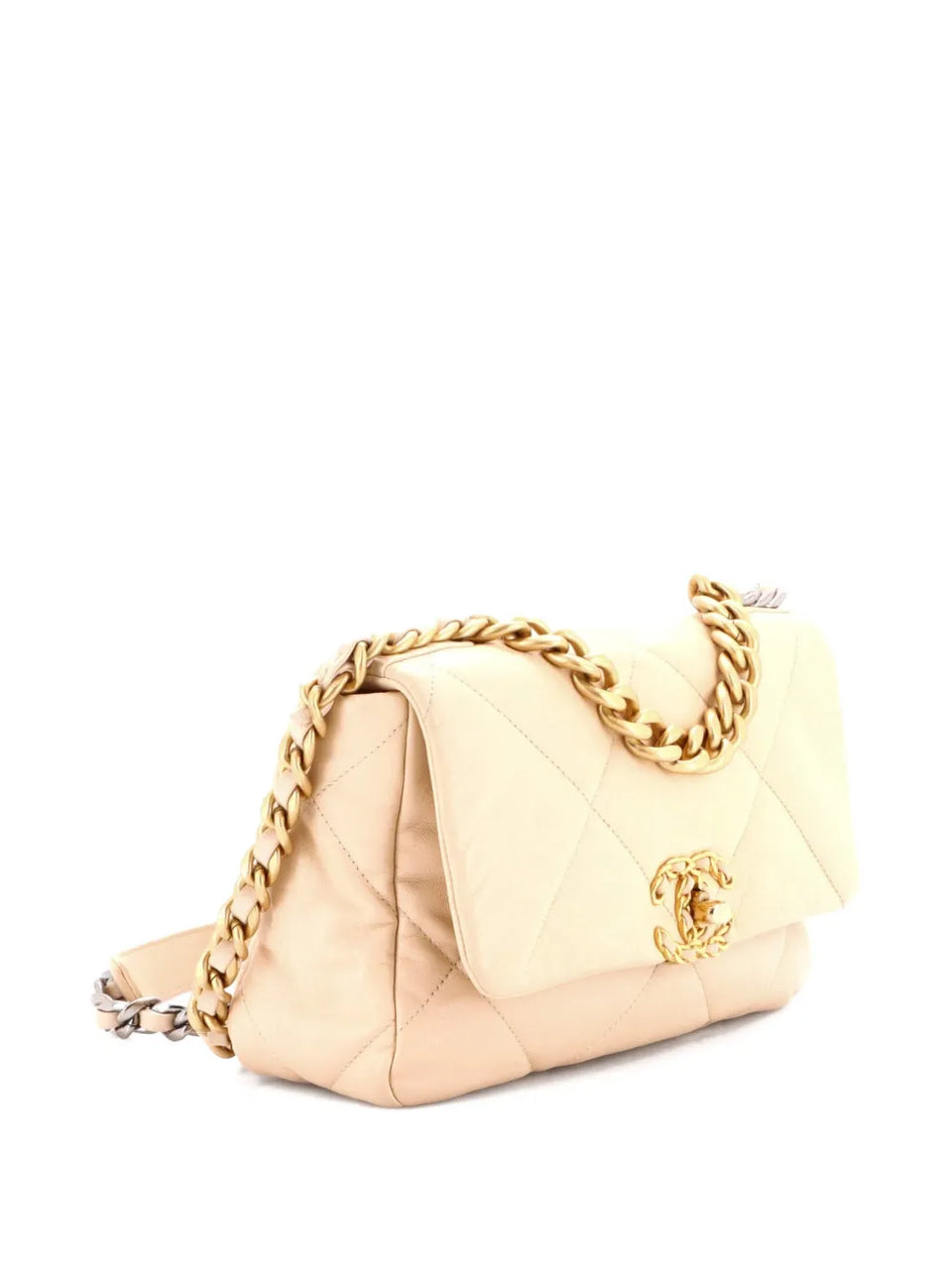 19 Flap Bag Quilted Leather Medium crossbody bag