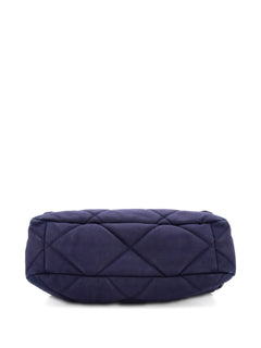19 Flap Bag Quilted Canvas Large shoulder bag