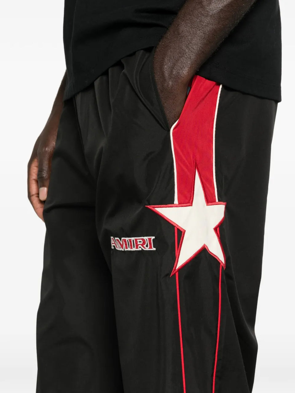 star panelled track pants