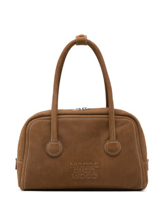 embossed-logo tote bag