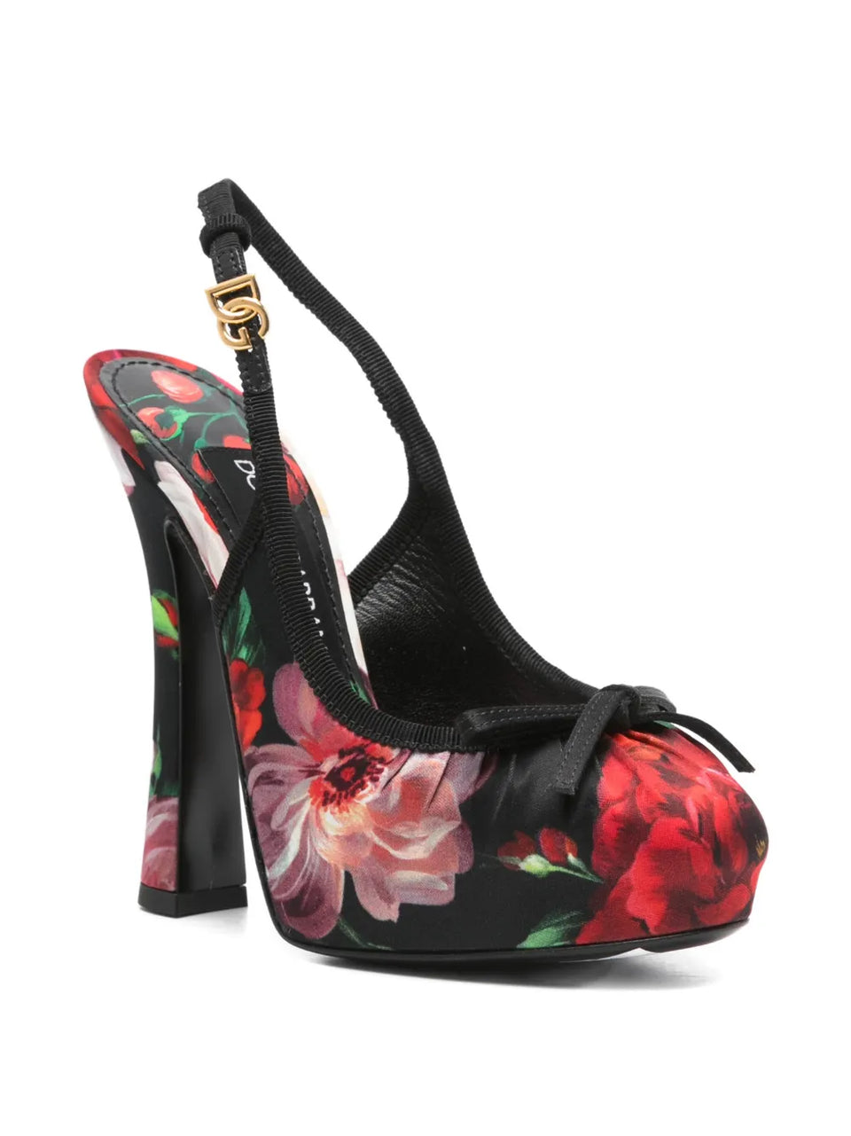 floral-print pumps