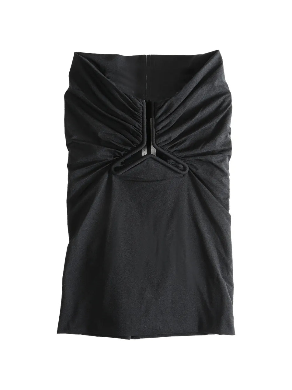 ruched-effect tube top