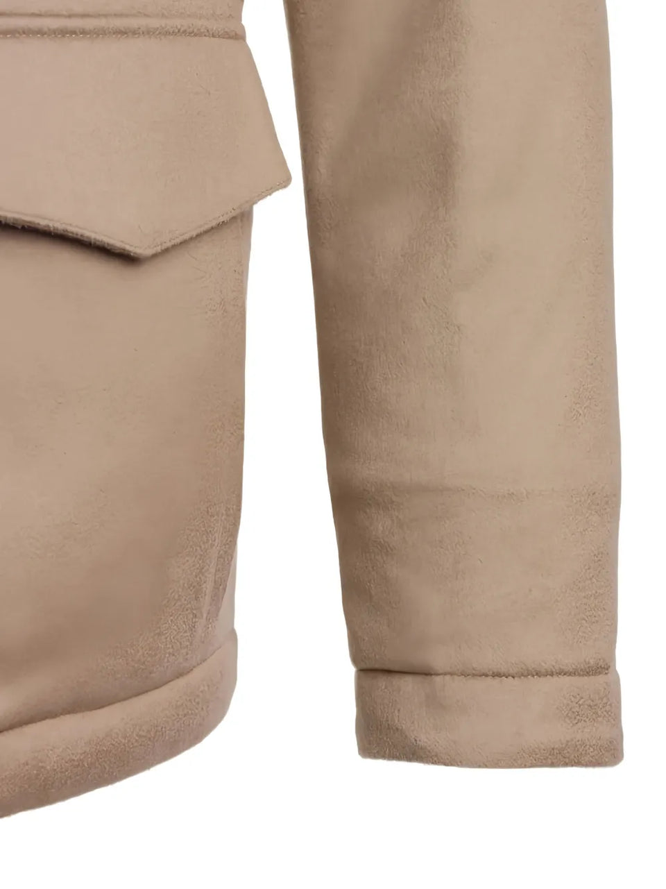 fur-collar cashmere jacket