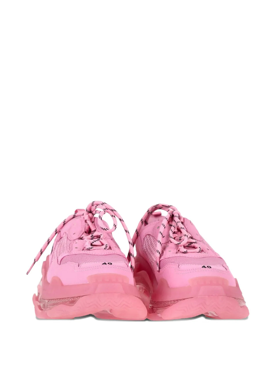 triple S clear-sole sneakers