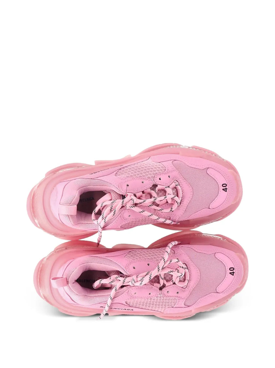 triple S clear-sole sneakers