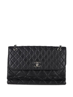 maxi quilted leather shoulder bag