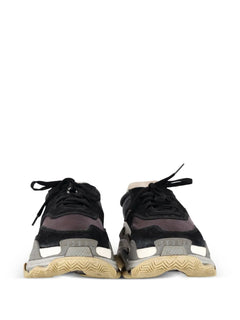 Triple S suede sneakers