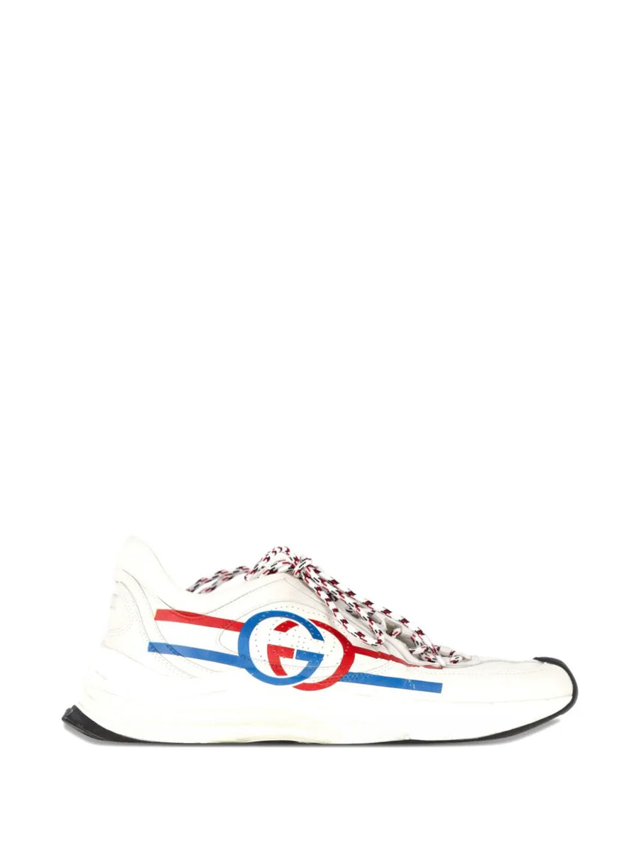 Run logo-print sneakers