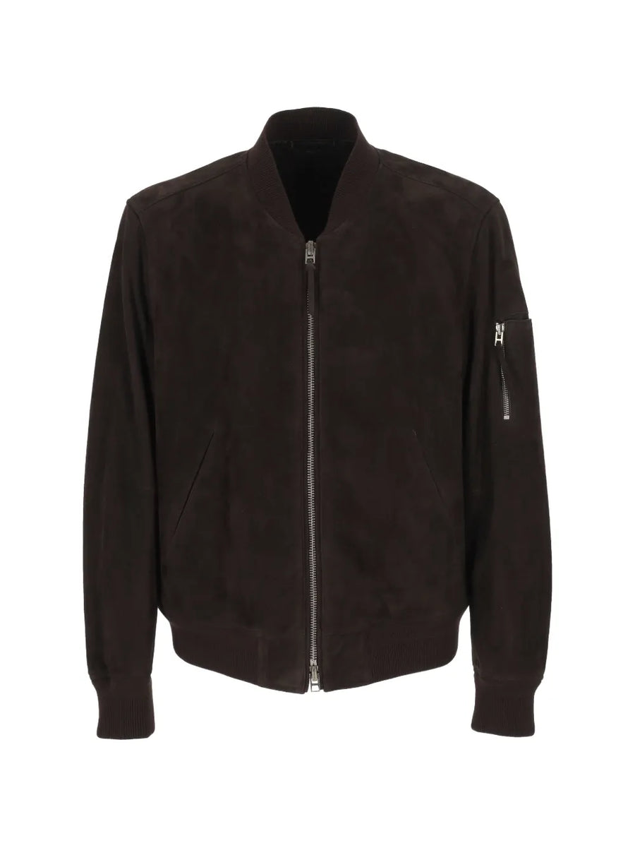 suede bomber jacket