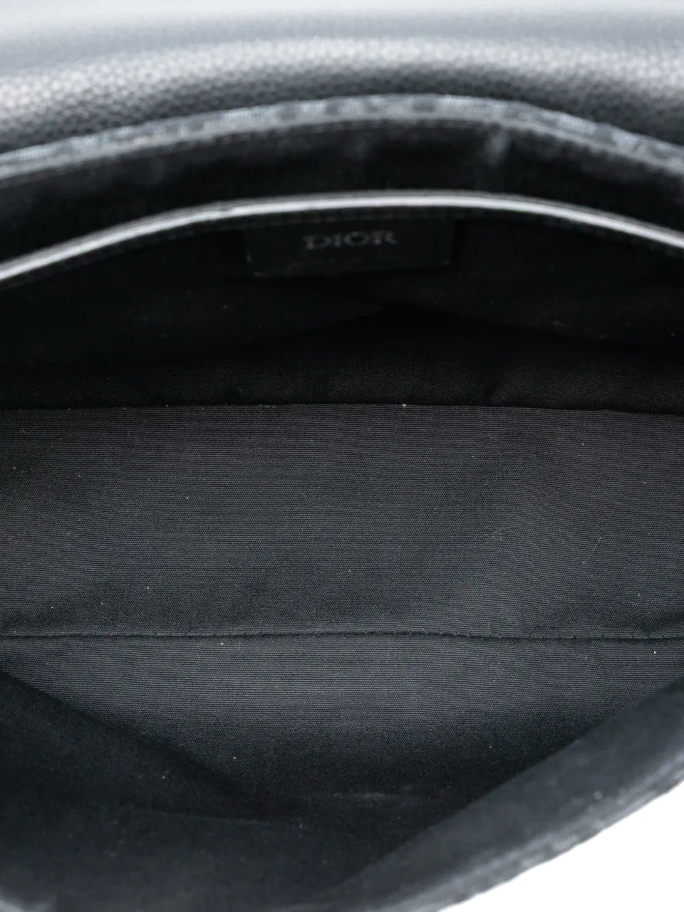 2023 Medium Oblique Canvas and Grained Calfskin Saddle Messenger Bag with Flap crossbody bag