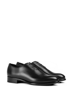 leather lace-up oxford shoes