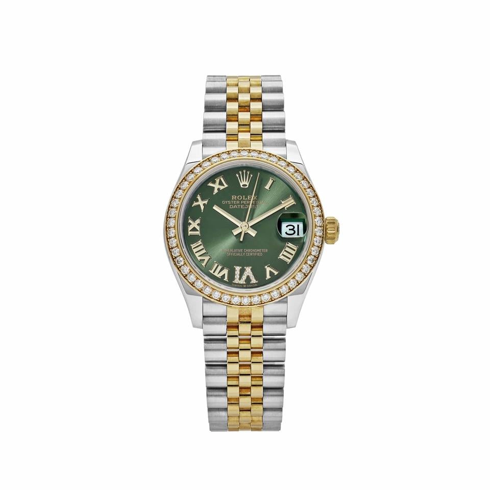 Rolex | Datejust | 278383RBR | Steel | 31 mm | Gold/Steel | Green | Automatic