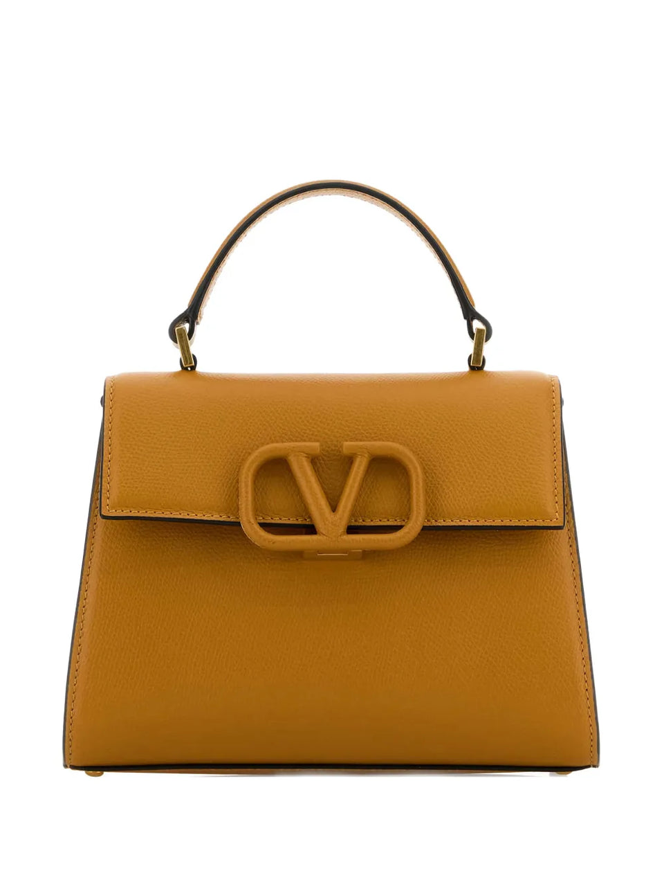 Small Vsling camel leather tote bag