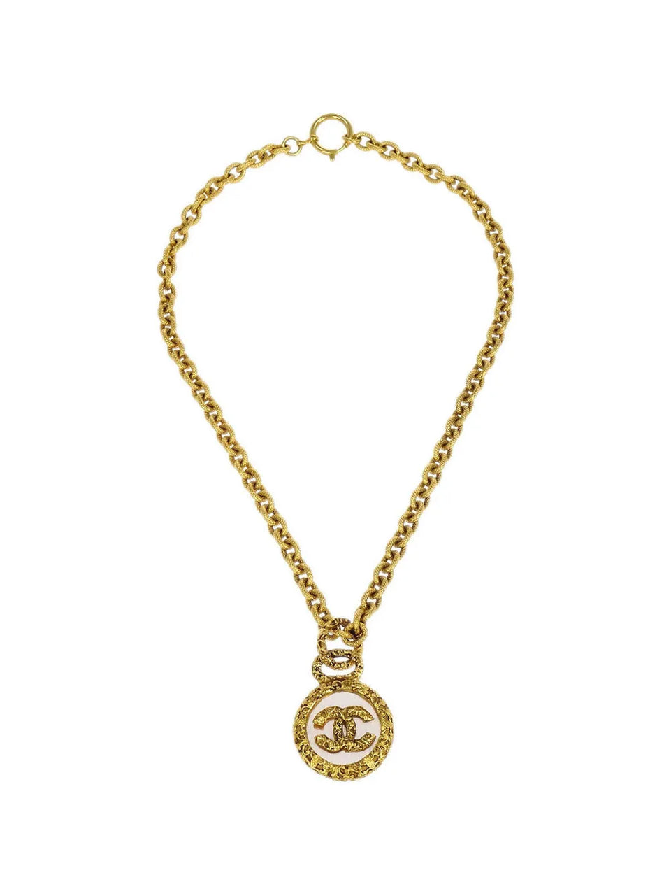 1993 logo-medallion chain necklace