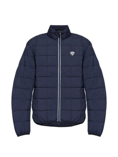 logo-patch quilted jacket