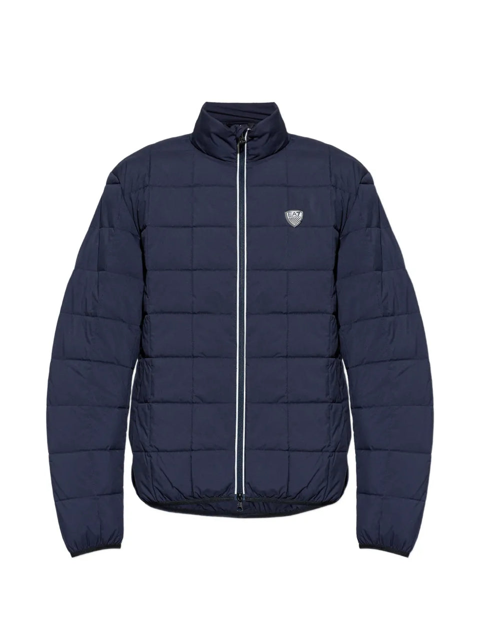 logo-patch quilted jacket