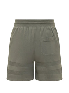 knitted drawstring track shorts