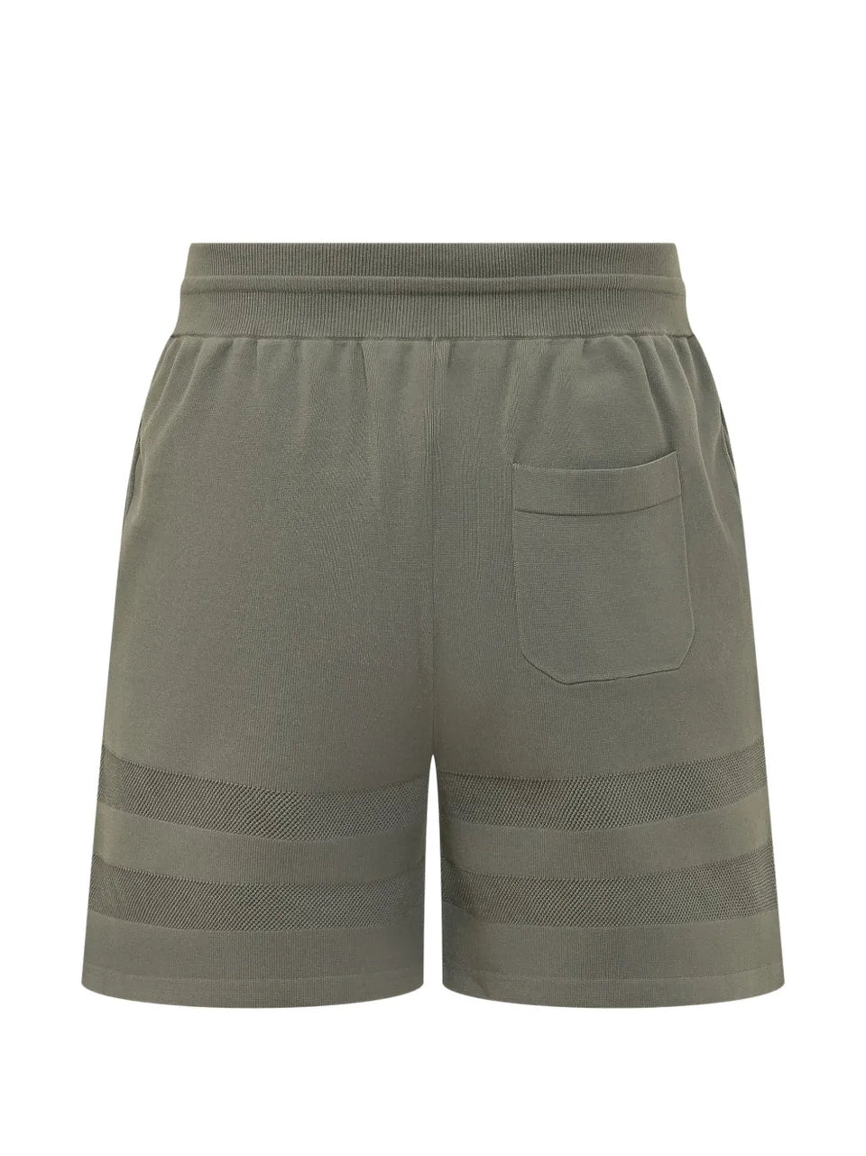 knitted drawstring track shorts