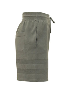 knitted drawstring track shorts
