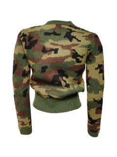 2019s camouflage-pattern sweater