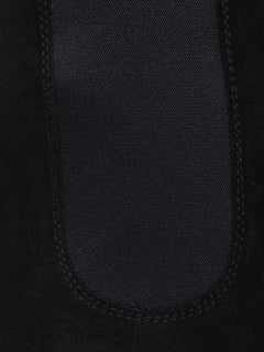 pull-on suede chelsea boots