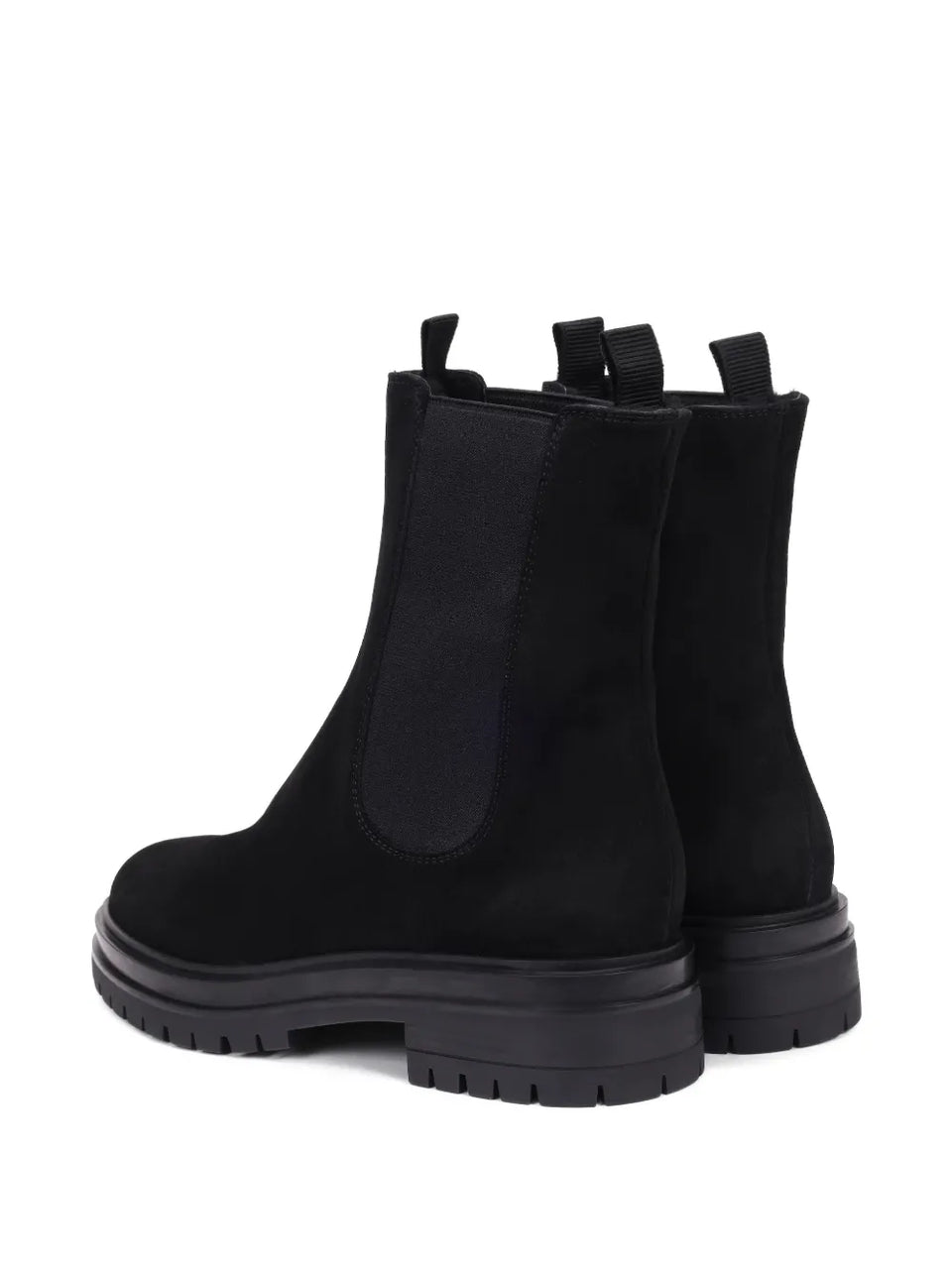 pull-on suede chelsea boots