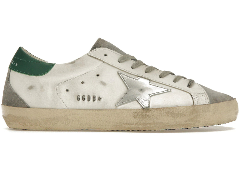 Golden Goose Superstar White Grey Green