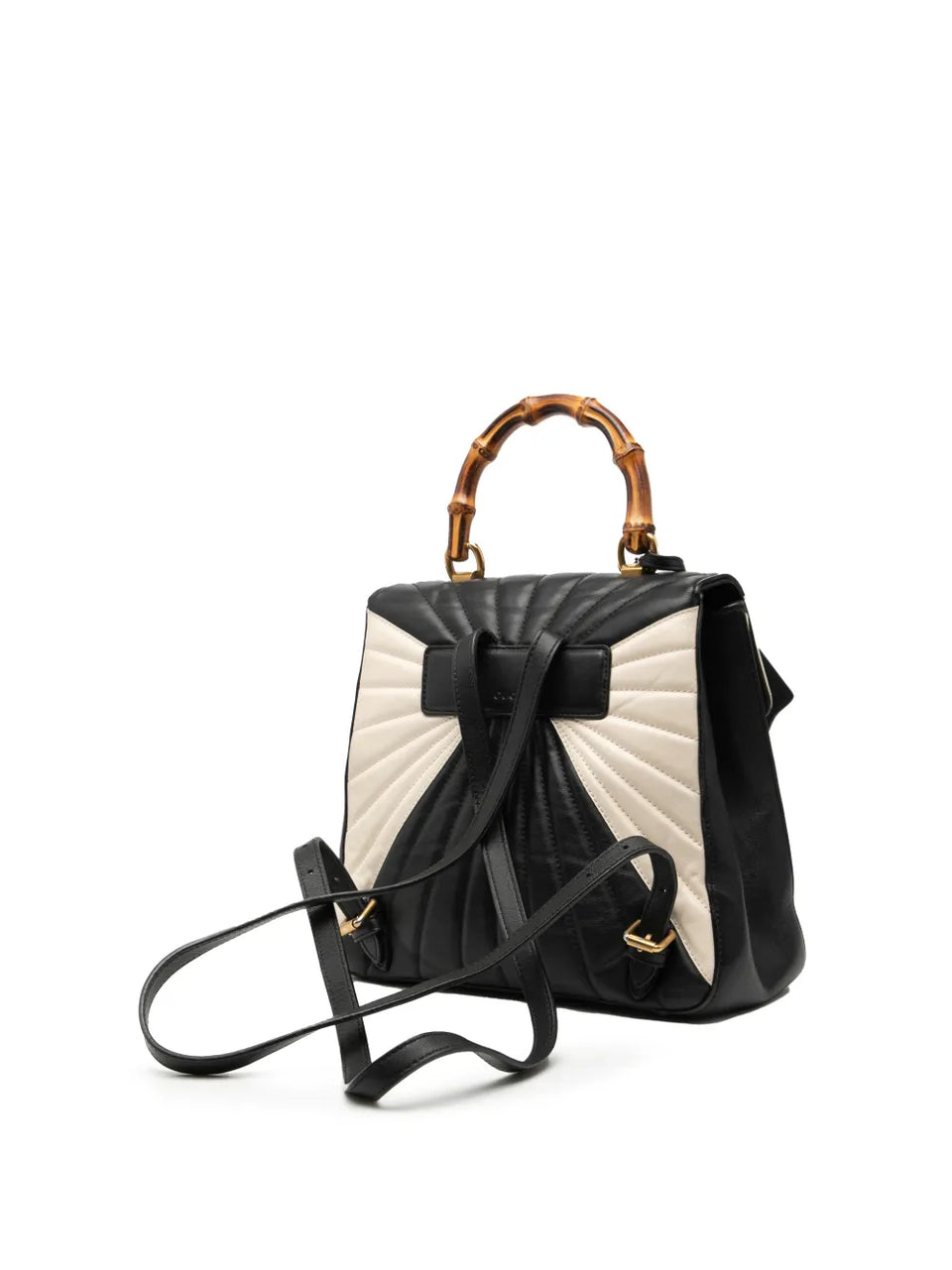 2016-2025 Bicolor Calfskin Bamboo Trapuntata Queen Margaret backpack