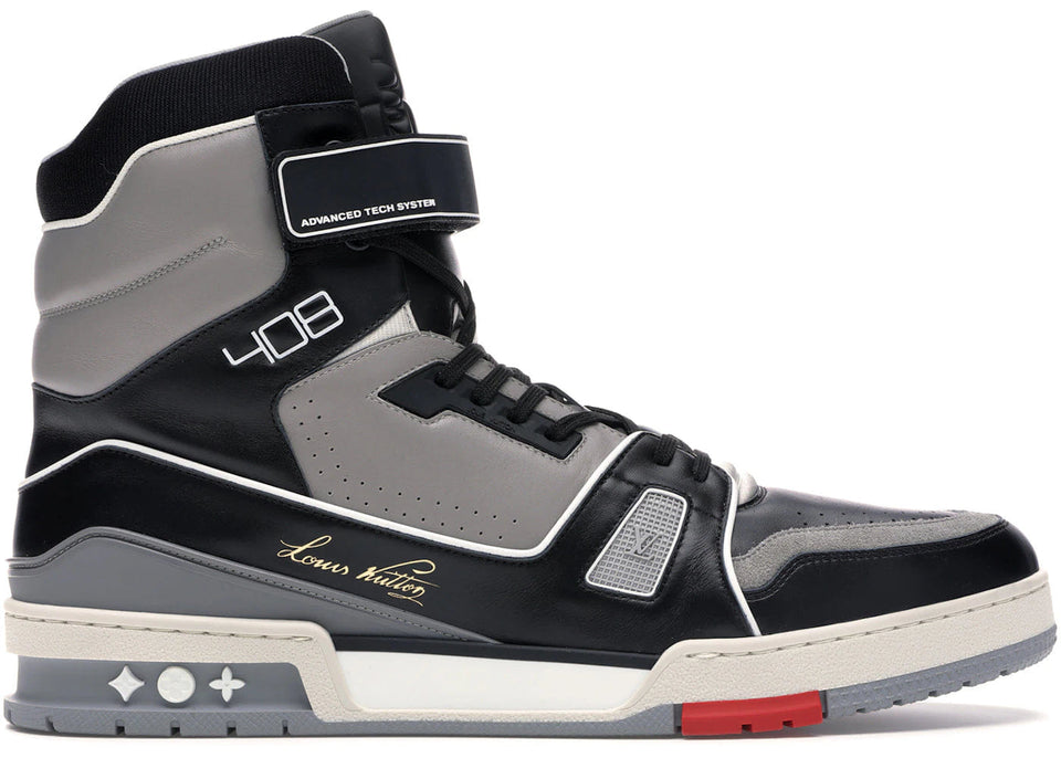 Louis Vuitton Trainer Sneaker Boot Black Grey