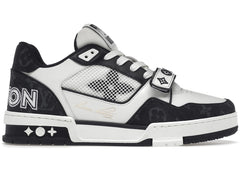 Louis Vuitton Lv Trainer Velcro Strap Monogram Denim Black White