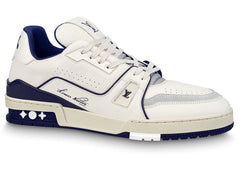 Louis Vuitton Trainer Low #54 Signature - White Marine