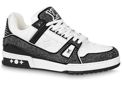 Louis Vuitton Trainer Swarovski - White Black