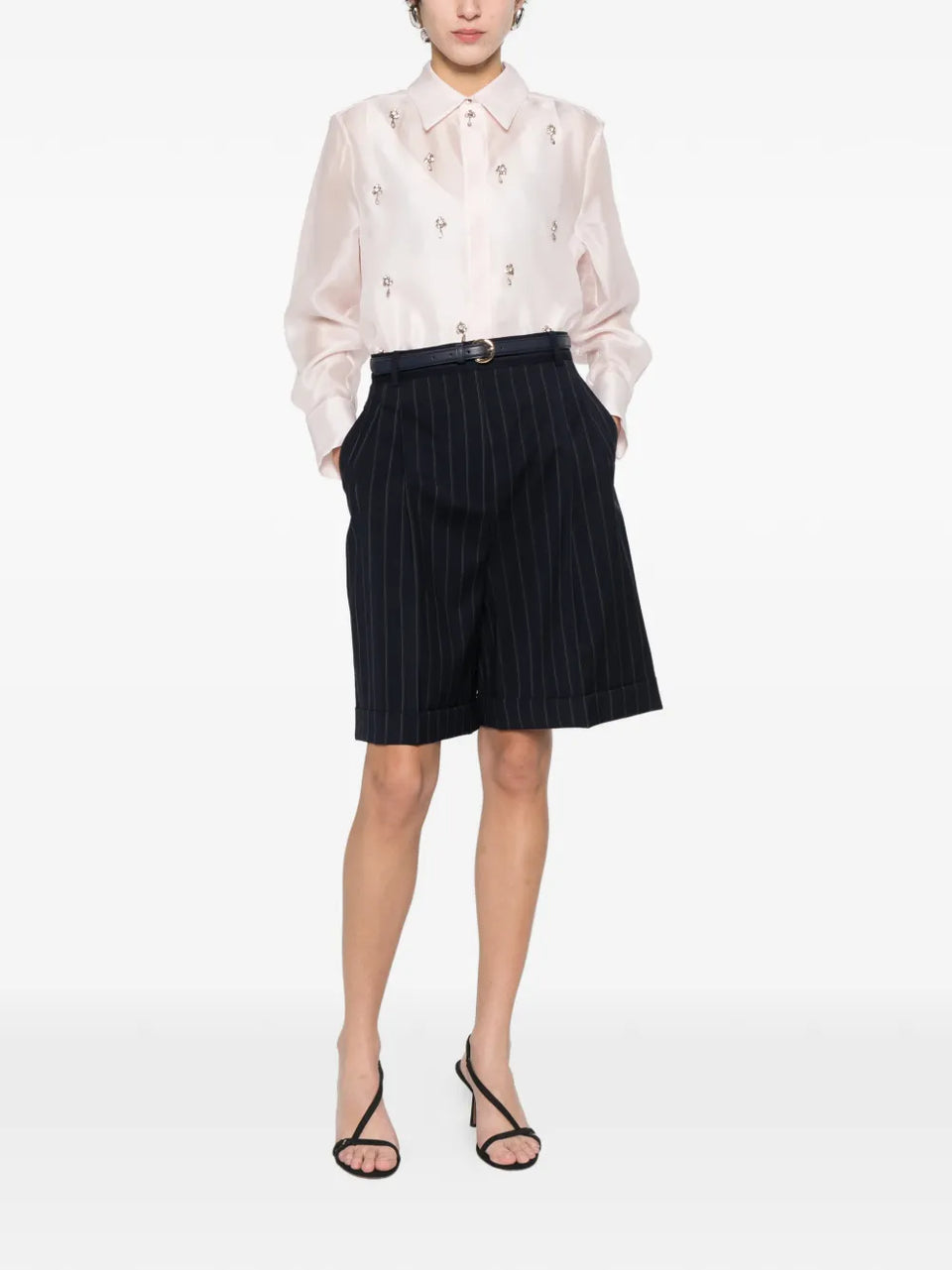 Mstere pinstripe shorts