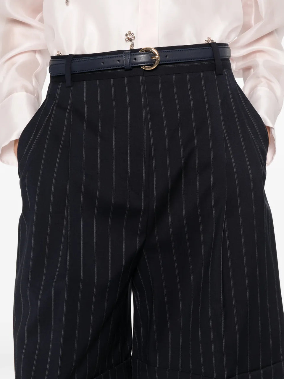 Mstere pinstripe shorts