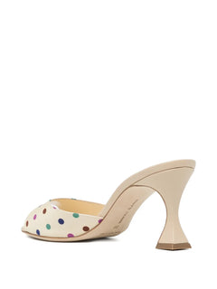 70mm polka-dot sandals